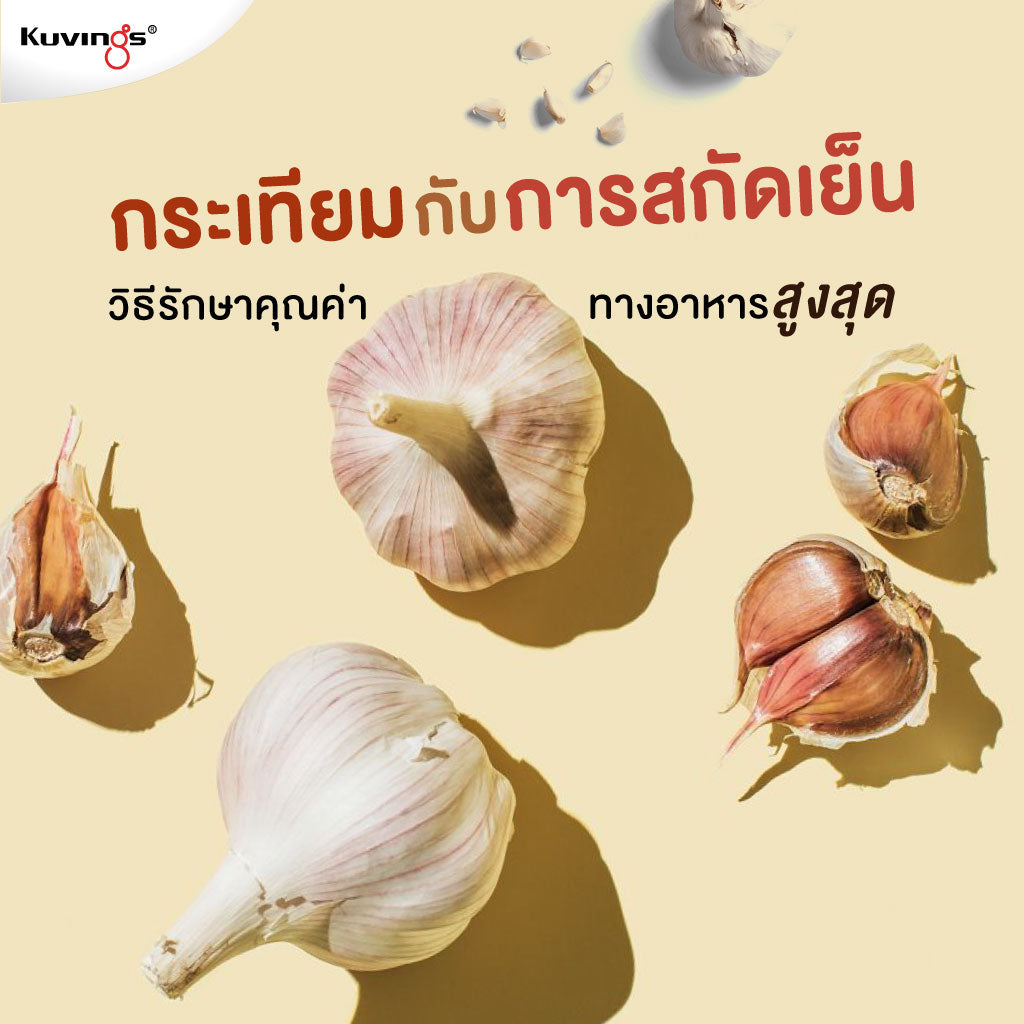 กระเทียมกับการสกัดเย็น: วิธีรักษาคุณค่าทางอาหารสูงสุด